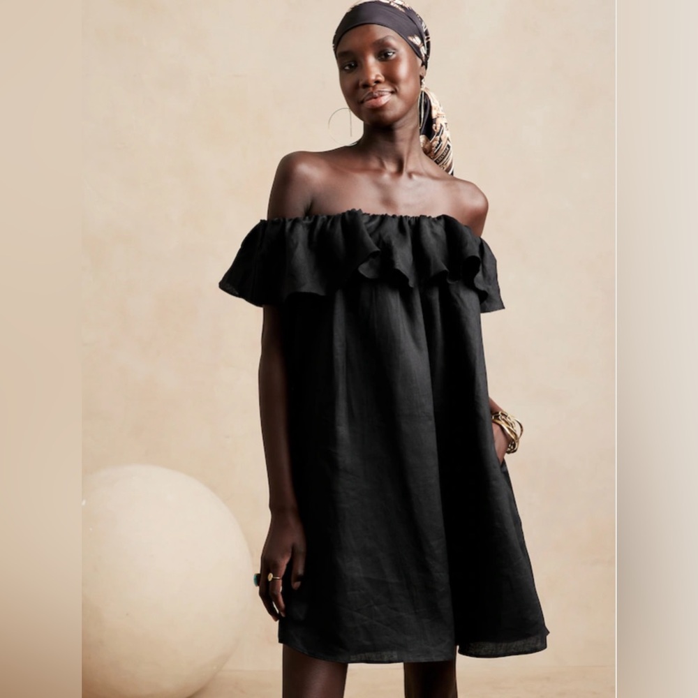 Banana Republic Tall Meridian Linen Dress